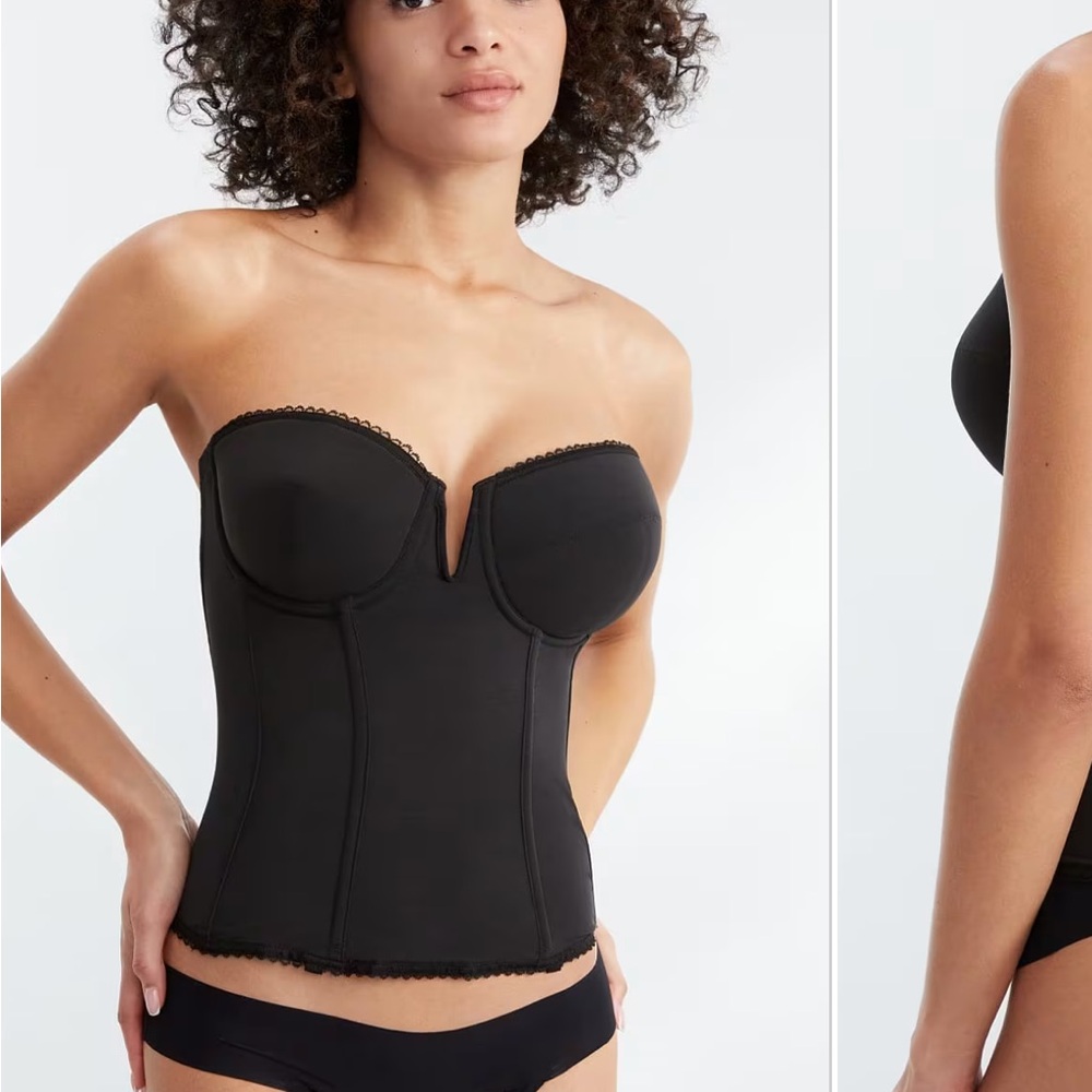 Dominique Vivienne Strapless Garter Bustier